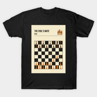 The Fool's Mate Checkmate QH4# Vintage Poster T-Shirt